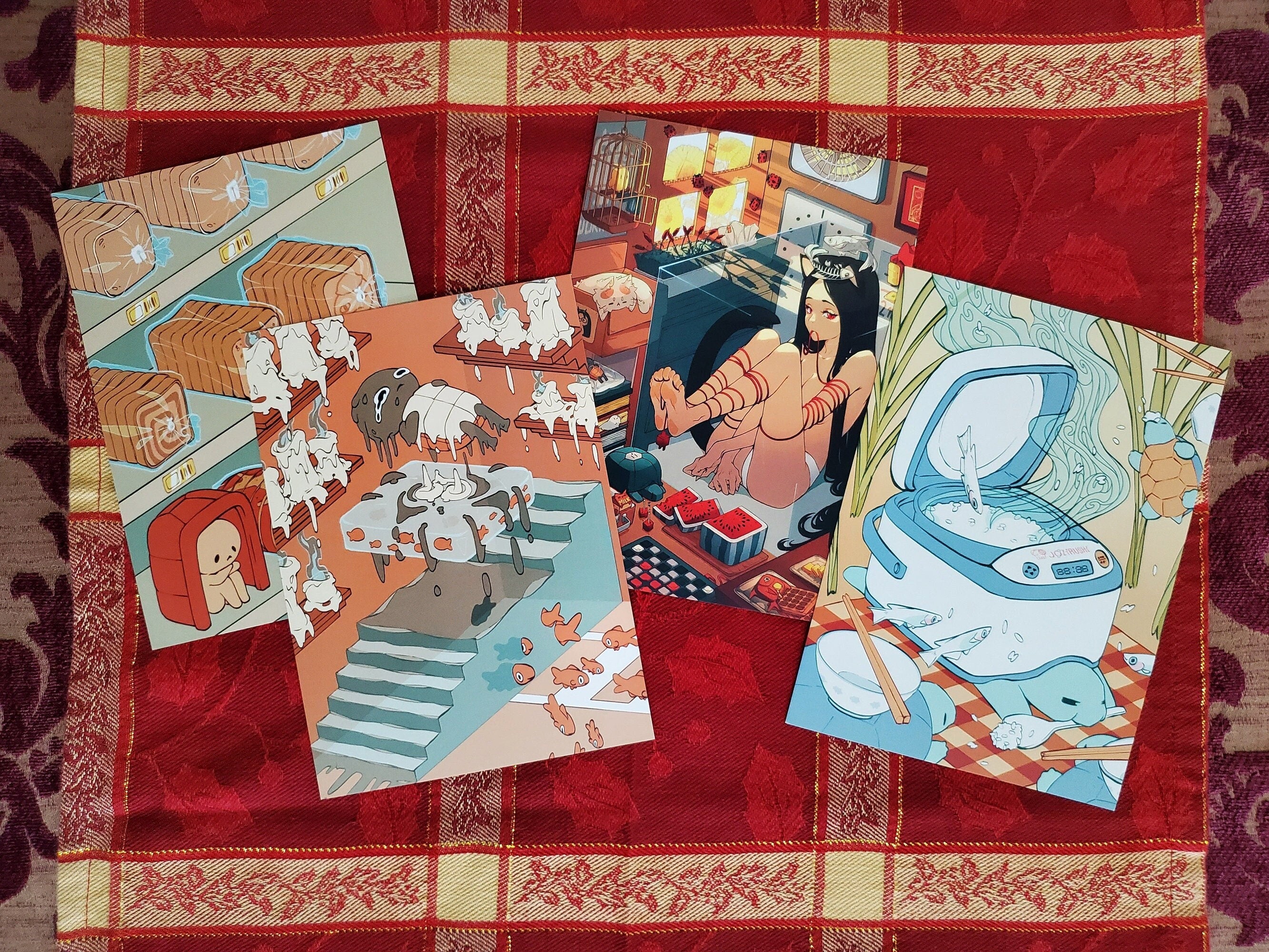 Un)LIVING ROOM Art Postcard Set