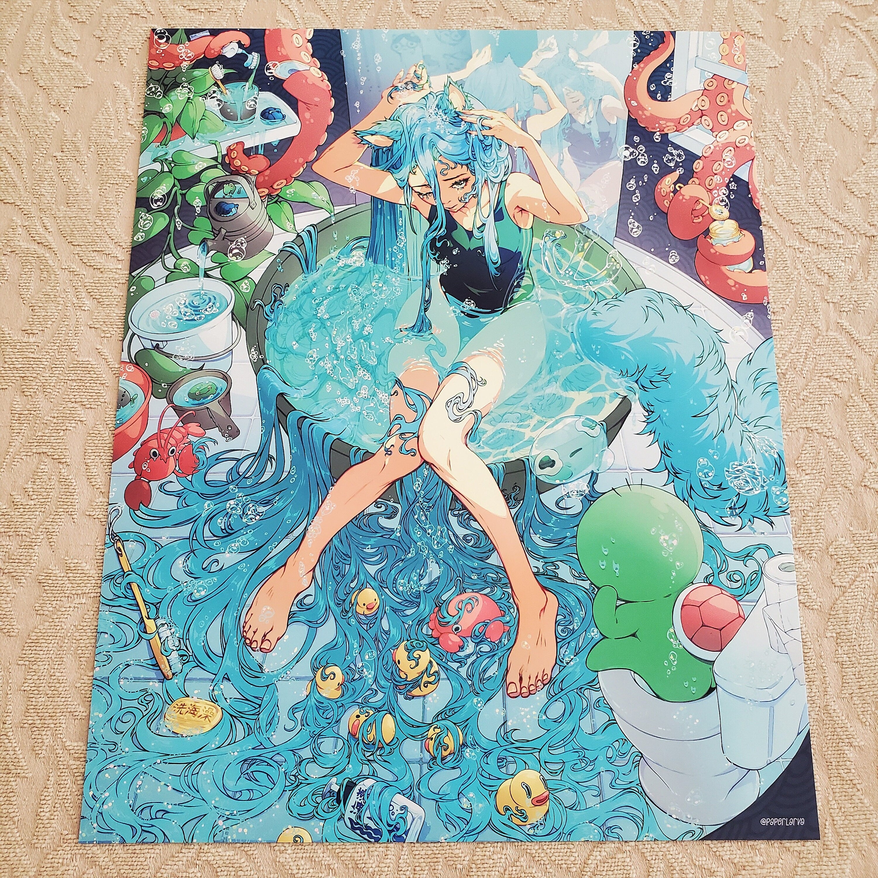 SEA DIPPER Art Print