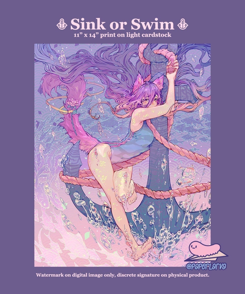 SINK OR SWIM Art Print