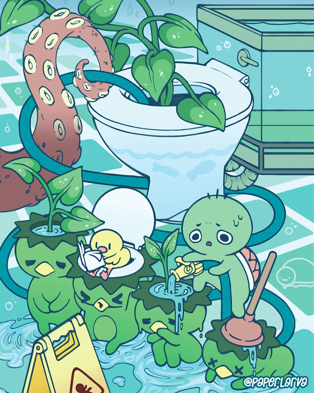 SEA DIPPER Art Postcard Set