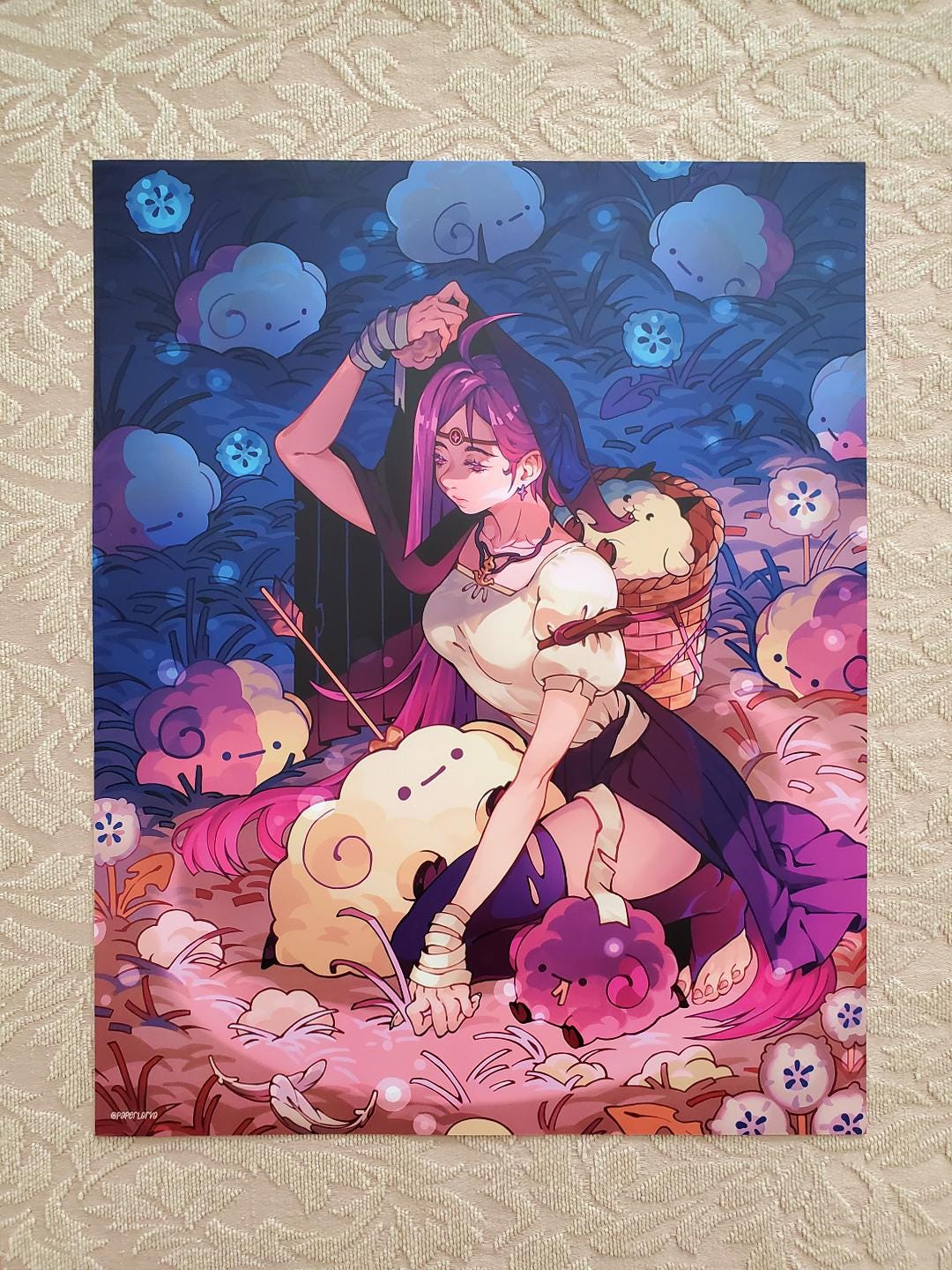 Cupid's THE GLEANER Art Print