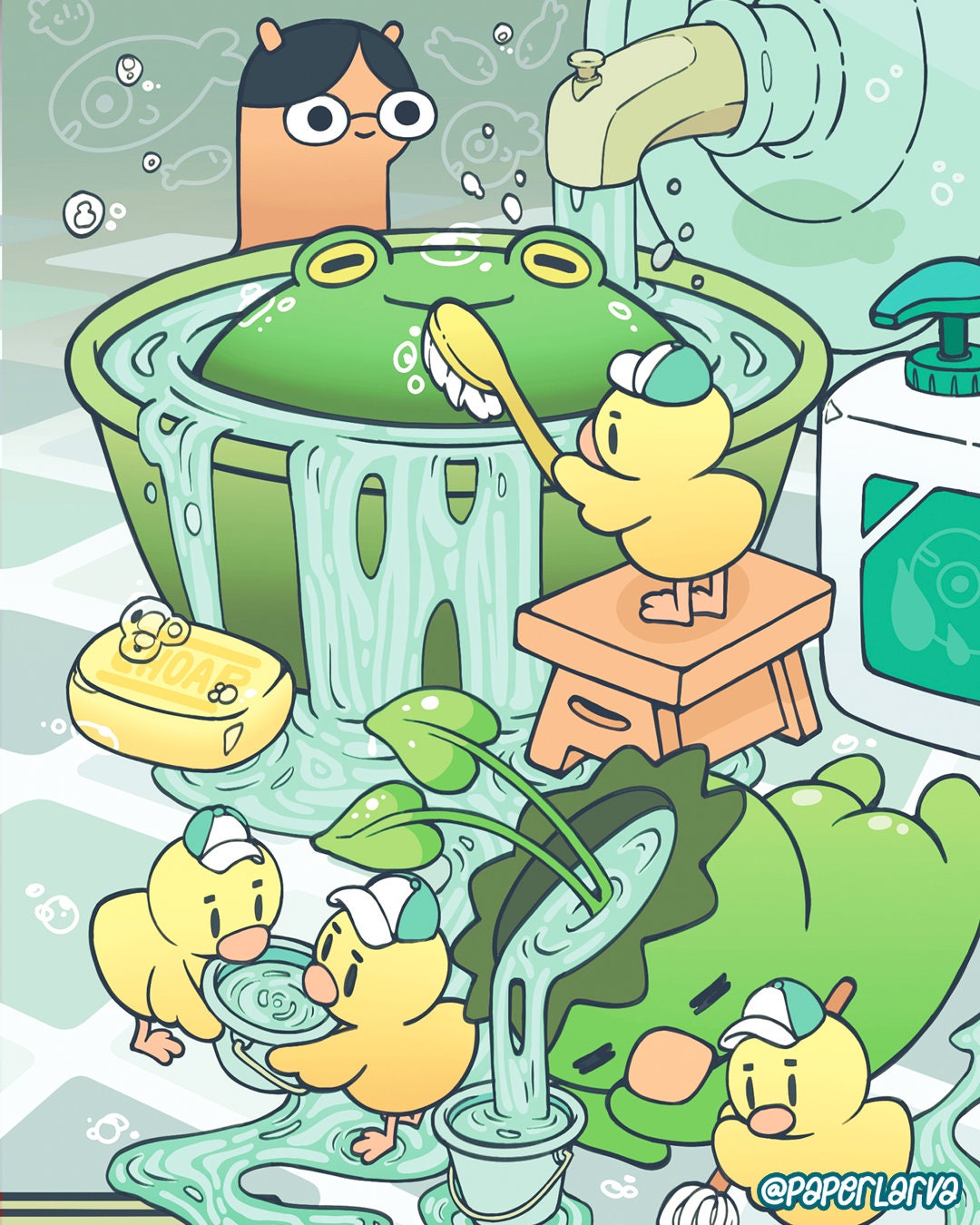 SEA DIPPER Art Postcard Set