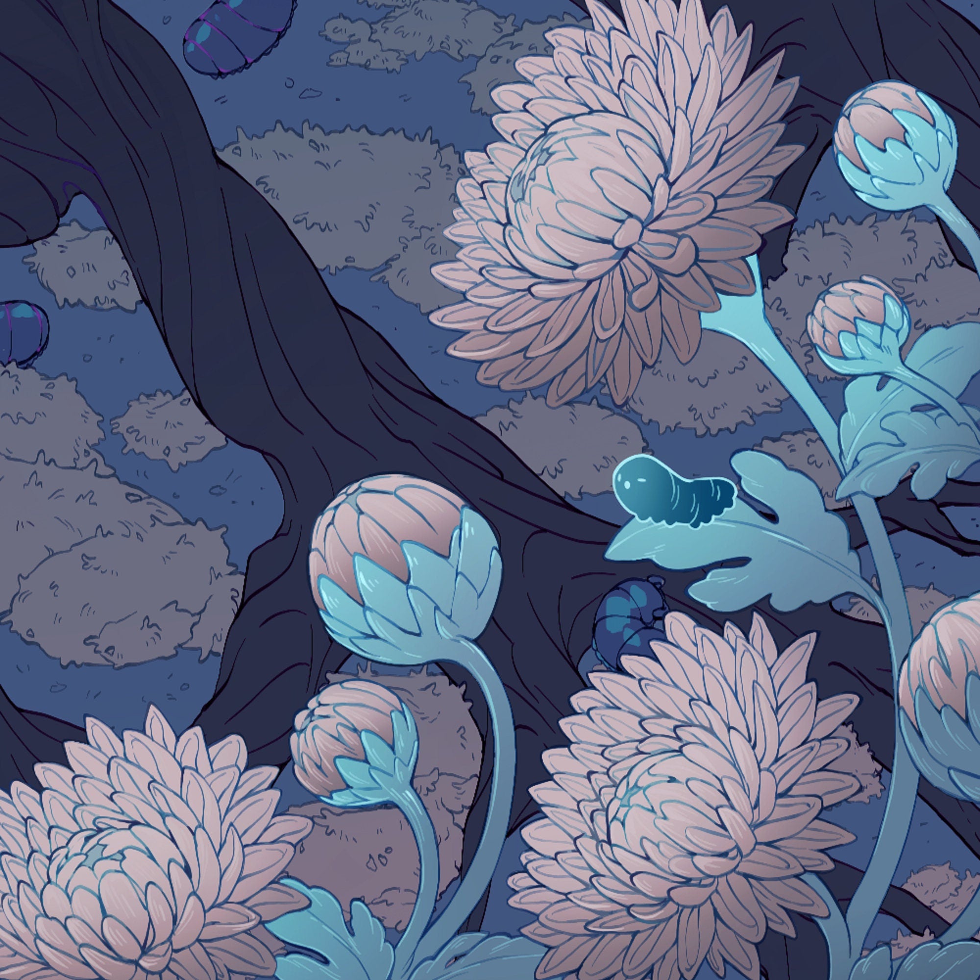 PAPER LARVA Art Print