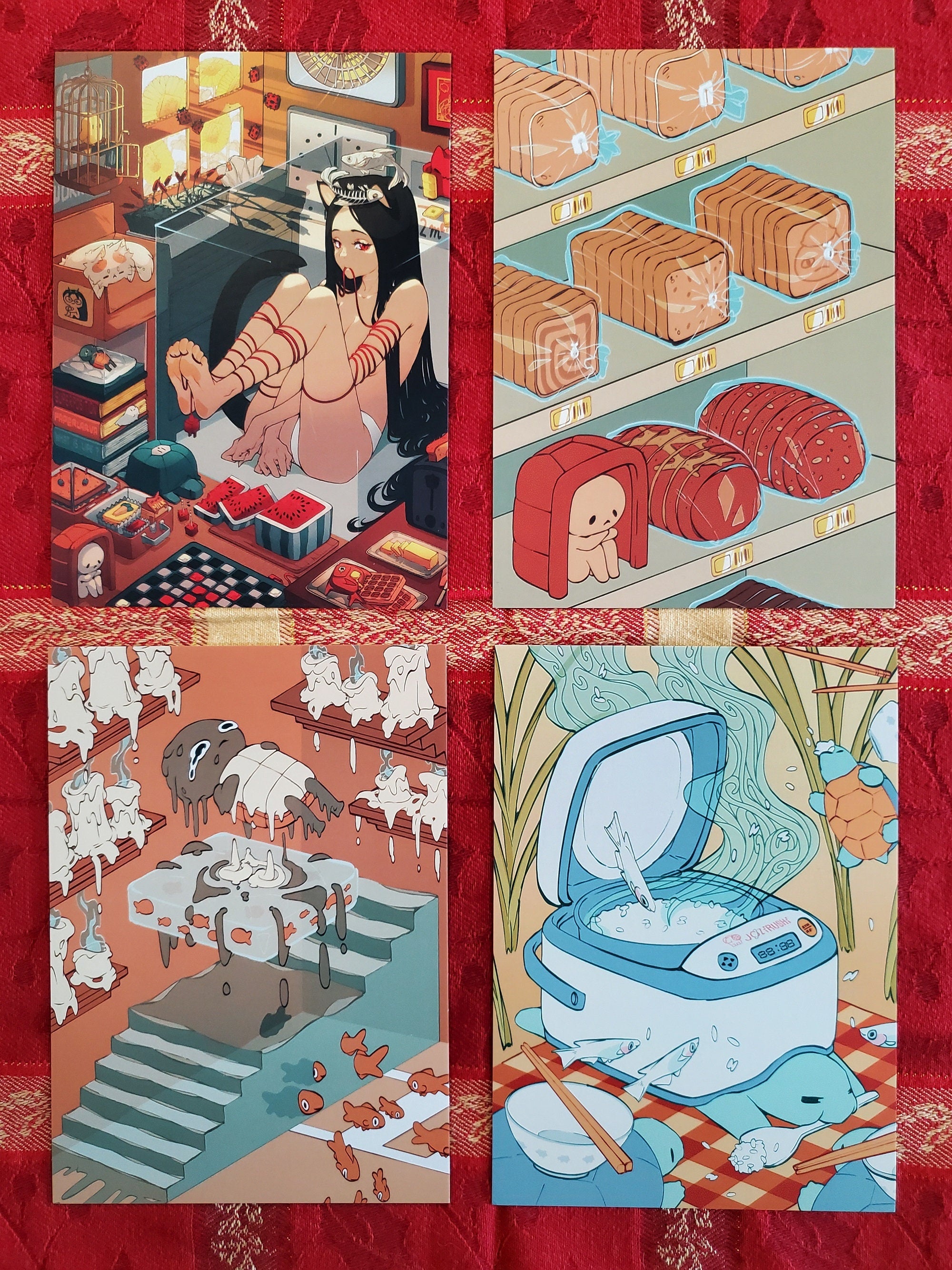 Un)LIVING ROOM Art Postcard Set