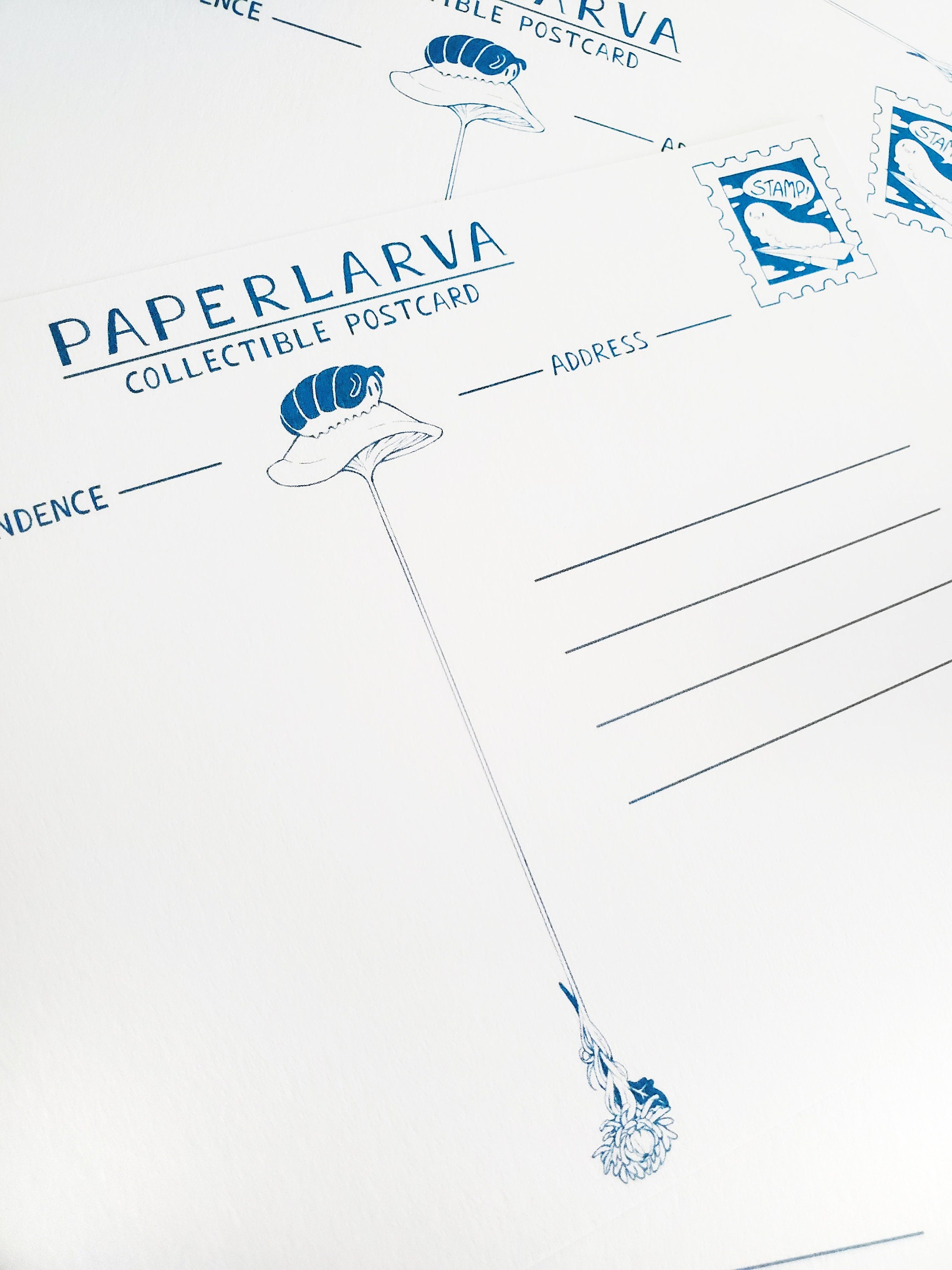 PAPER LARVA Art Postcard Set
