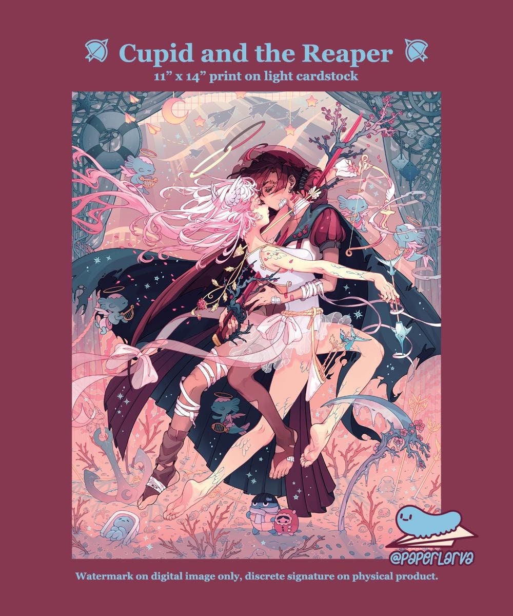 CUPID and THE REAPER Art Print