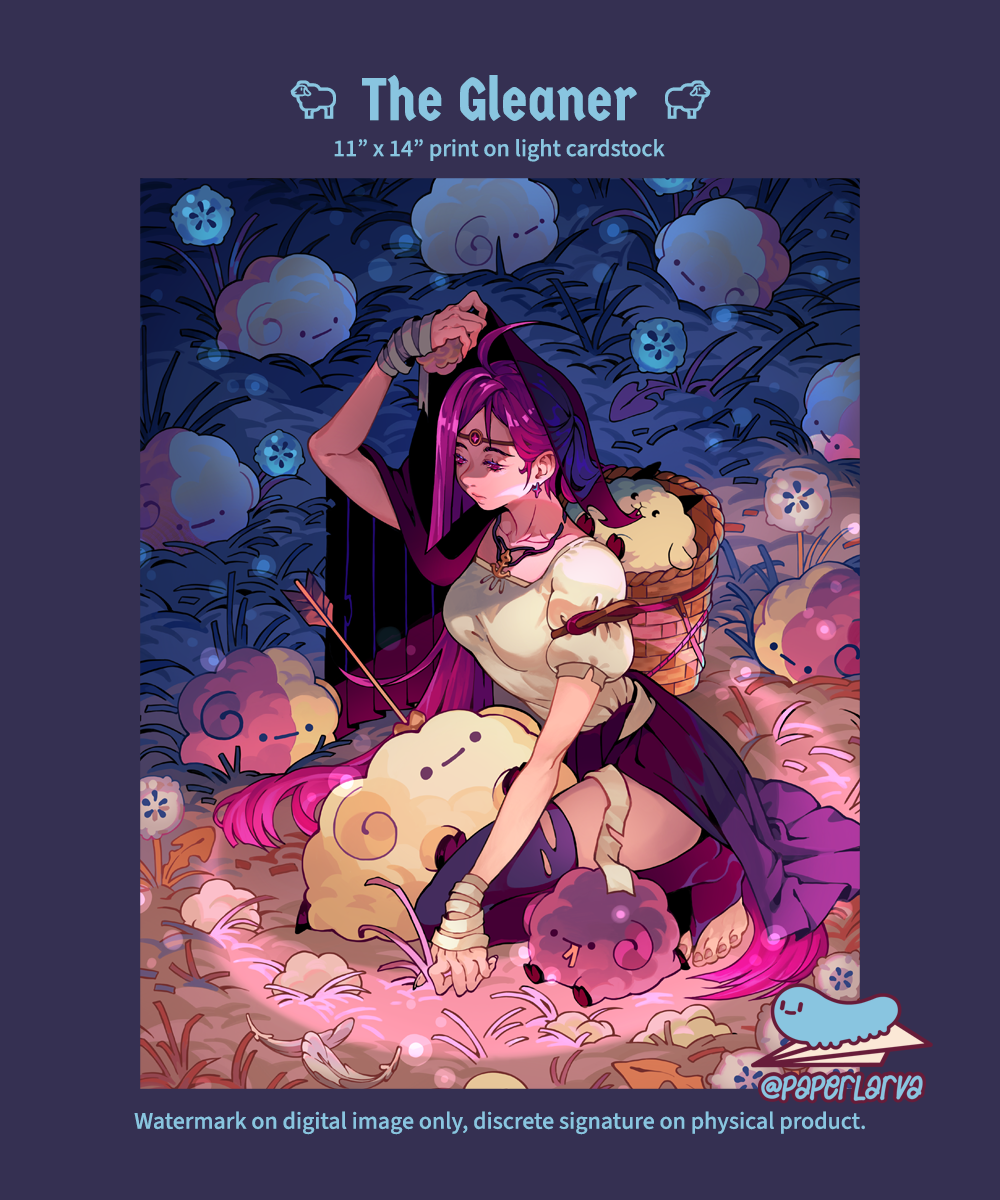 Cupid's THE GLEANER Art Print