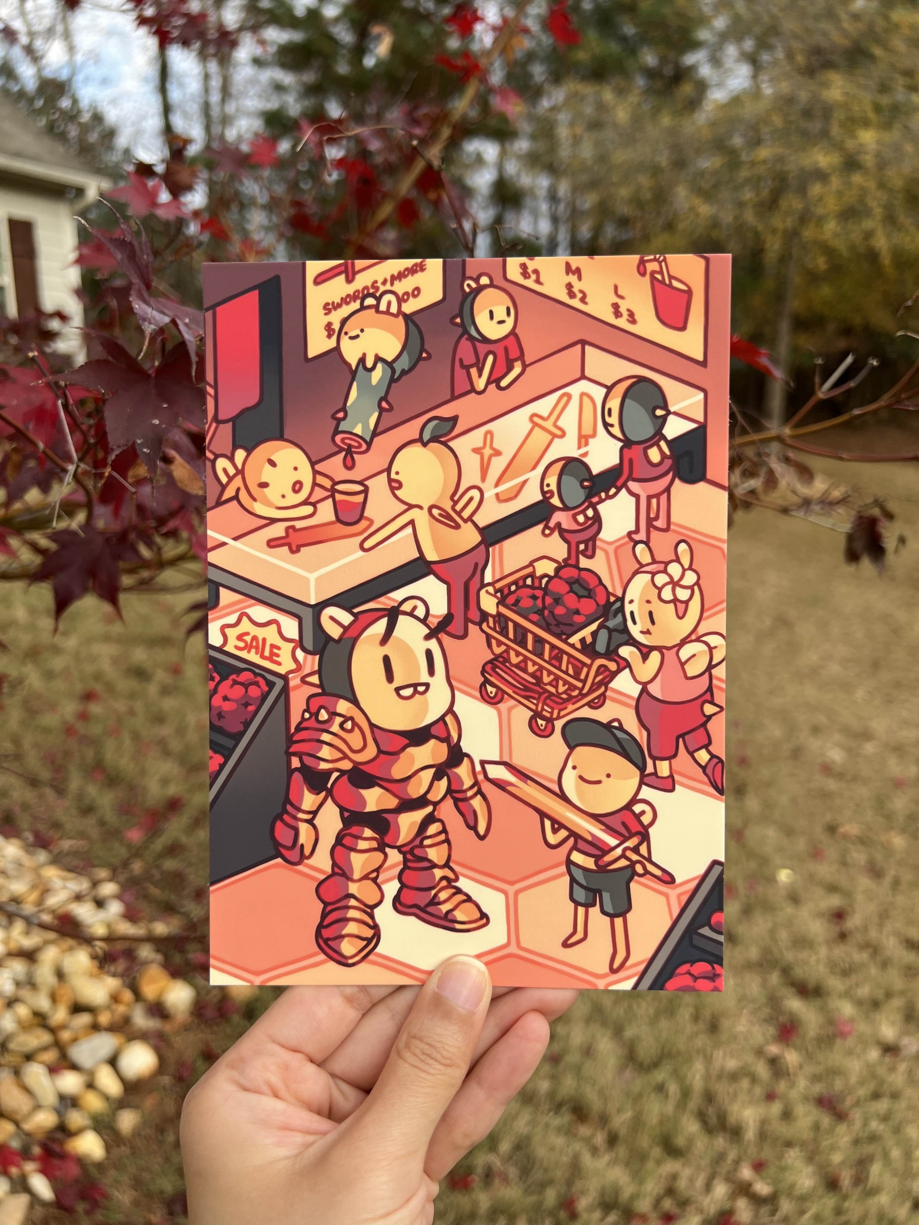 SUIT OF THORNS Art Postcard Set