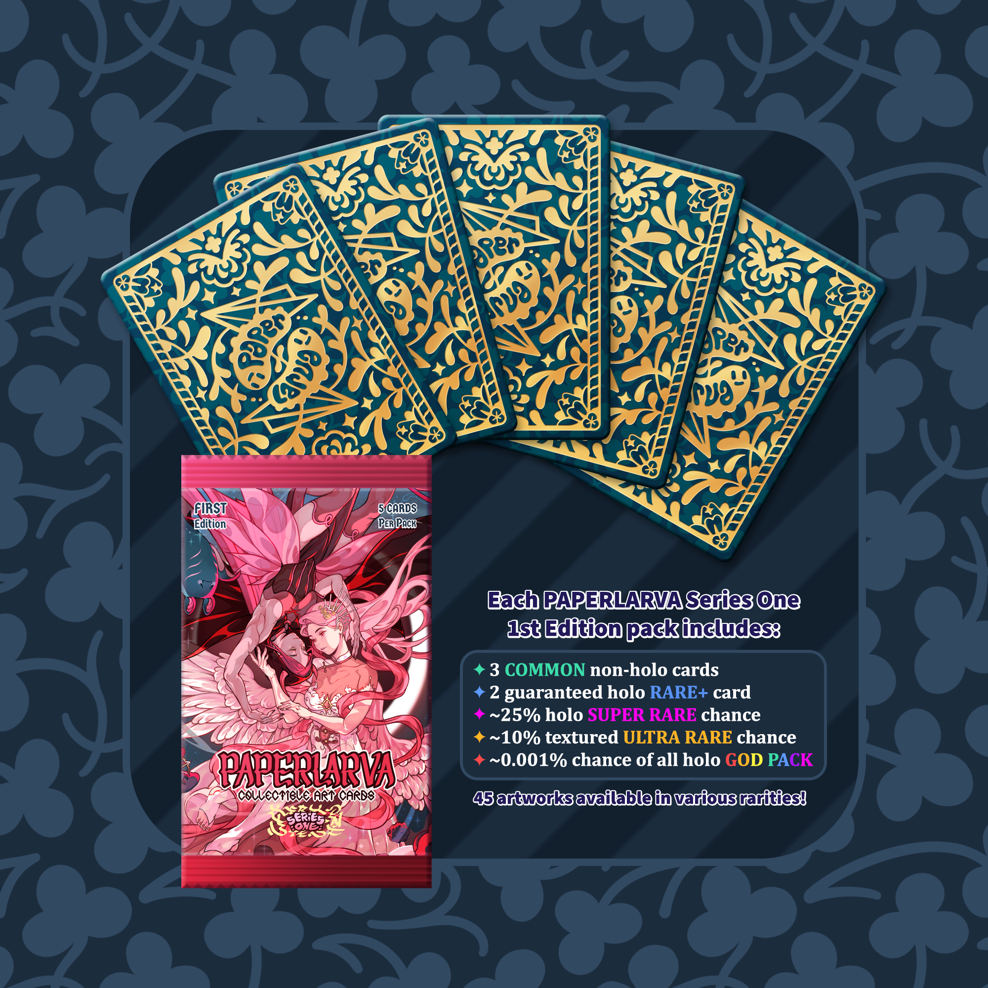 [PRE-ORDER] PAPERLARVA COLLECTIBLE ART CARDS. Series One. FIRST EDITION.