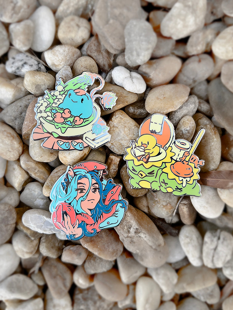SEA DIPPER Enamel Pin Set