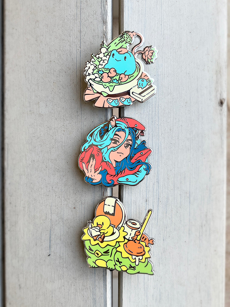 SEA DIPPER Enamel Pin Set