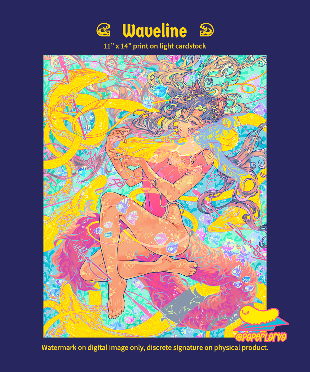 WAVELINE Art Print