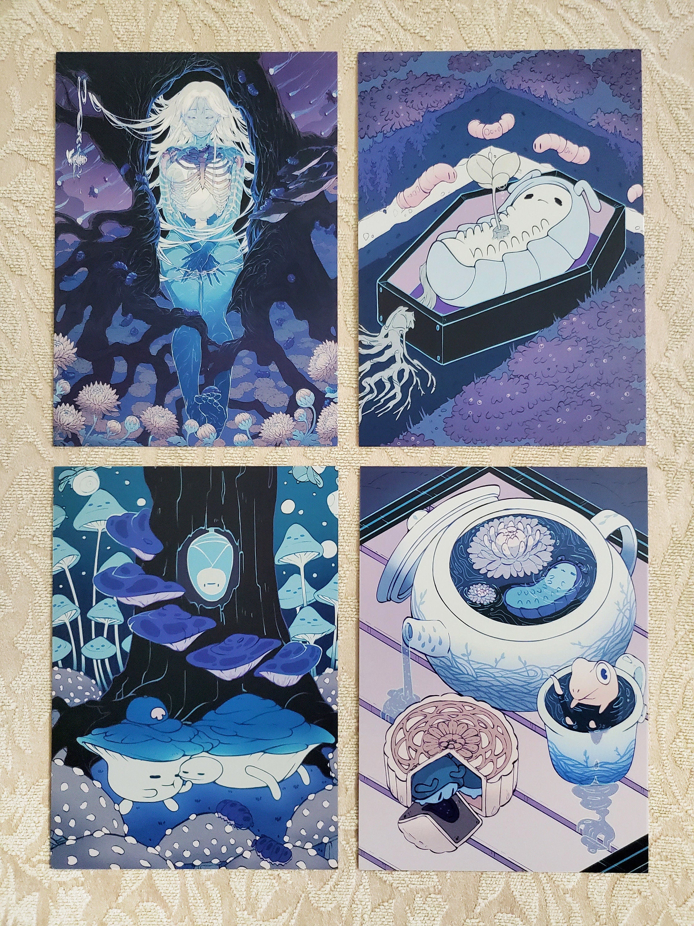 PAPER LARVA Art Postcard Set