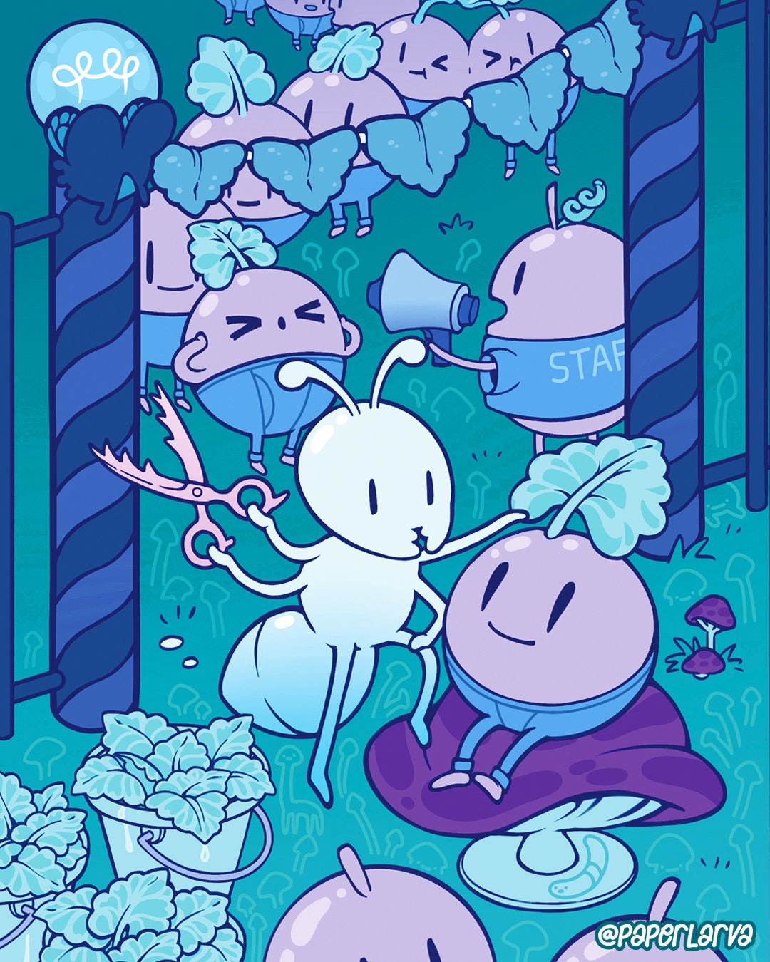 MUSCADINE Art Postcard Set