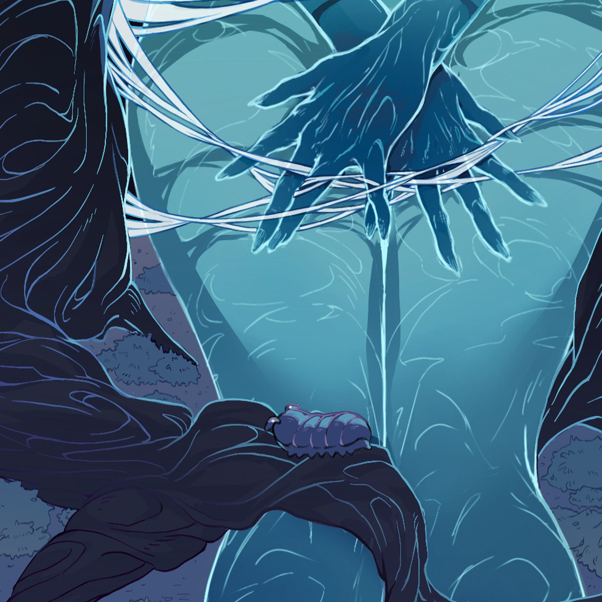 PAPER LARVA Art Print