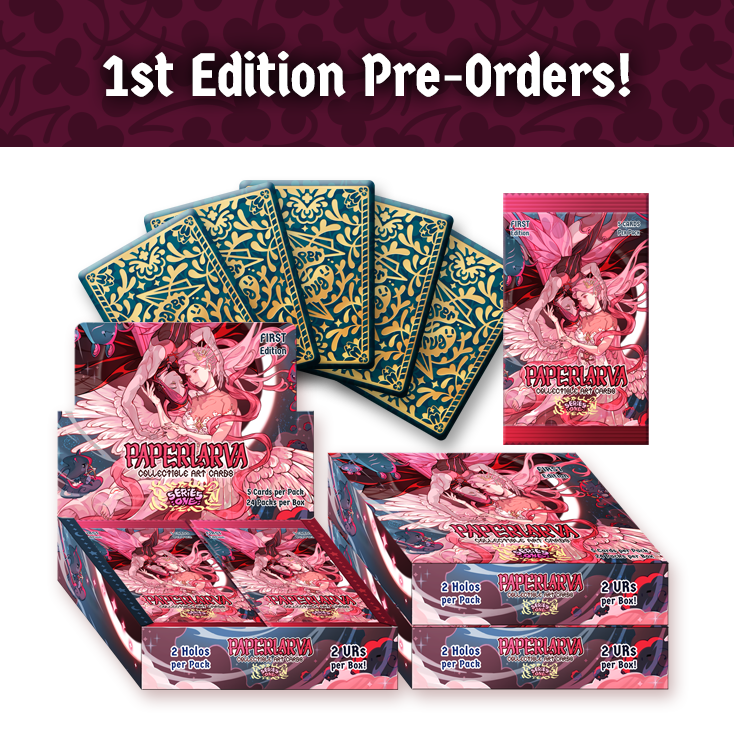 [PRE-ORDER] PAPERLARVA COLLECTIBLE ART CARDS. Series One. FIRST EDITION.